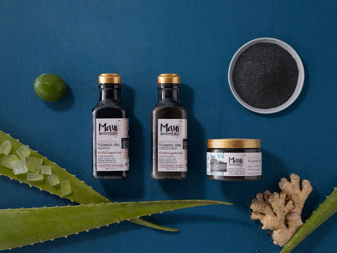 ماسک مو کف سر خاکستر آتشفشانی مائویی | پاکسازی و اسکراب ملایم ؛ سم زدا و رطوبت رسان کف سر