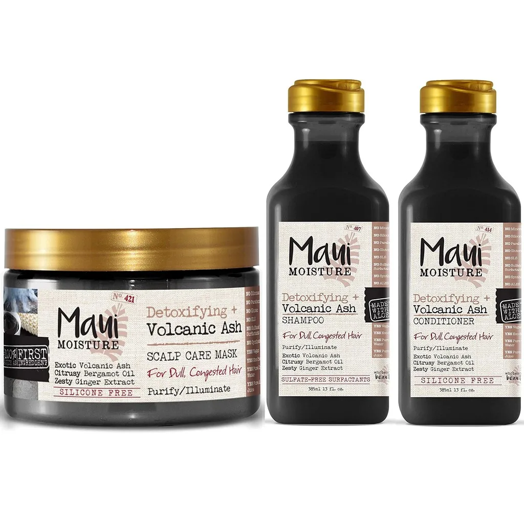 ماسک مو کف سر خاکستر آتشفشانی مائویی | پاکسازی و اسکراب ملایم ؛ سم زدا و رطوبت رسان کف سر