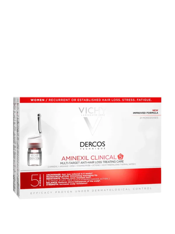 ویال ضد ریزش و تقویتی ویشی VICHY DERCOS AMINEXIL CLINICAL 5