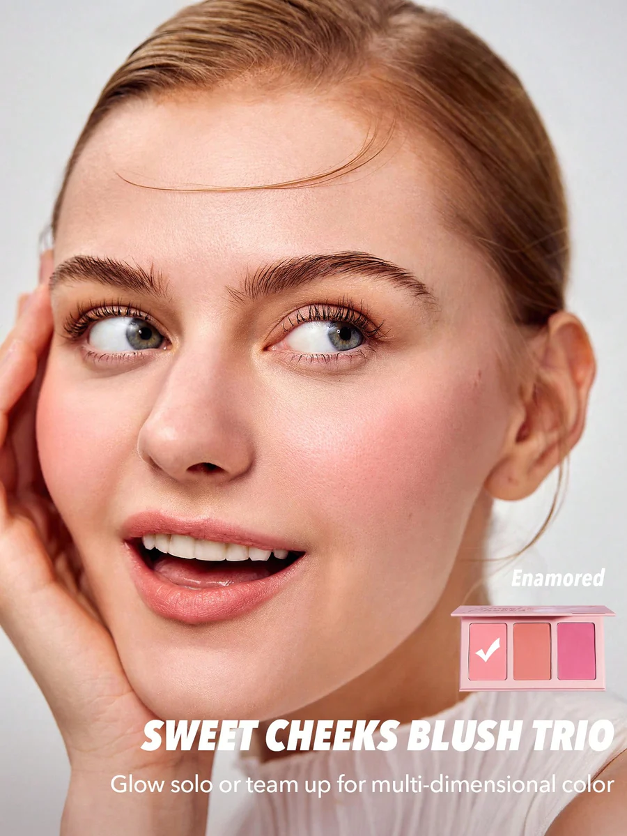 پالت رژگونه 3تایی شیگلم Sweet Cheeks Blush Trio-Enamored