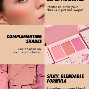 پالت رژگونه 3تایی شیگلم Sweet Cheeks Blush Trio-Enamored