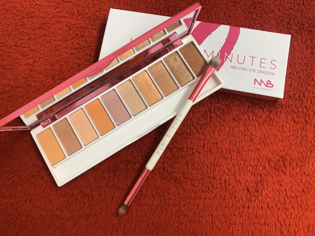 پالت سایه 10 رنگ بسیار جذاب نانی باشر NNB NUNI BRUSH JUST MINUTES