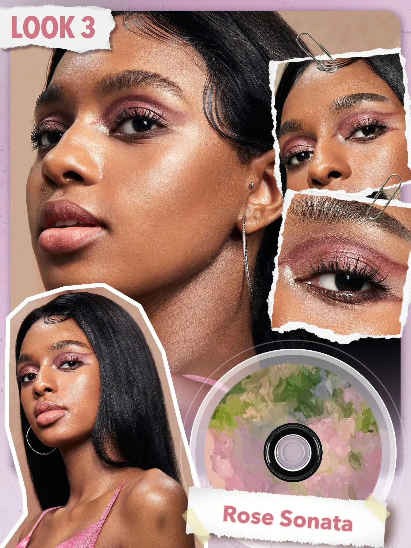 پالت سایه شیگلم مدل گرام رنگ rose sonata