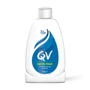 پاک کننده ملایم صورت کیو وی QV جنتل واش پوست خشک تا نرمال 250 میل