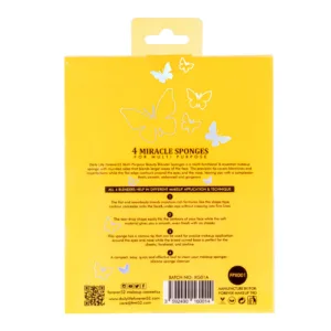 پک 4 تایی پد ( اسفنج ) فور اور ۵۲ مناسب بلند کردن و پخش کردن کرم پودر و کانسیلر همره با براش شوینده پد FPX001