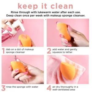 پد(اسفنج) آرایشی همه کاره ریل تکنیک کد91566 مدل miracle complexion sponge