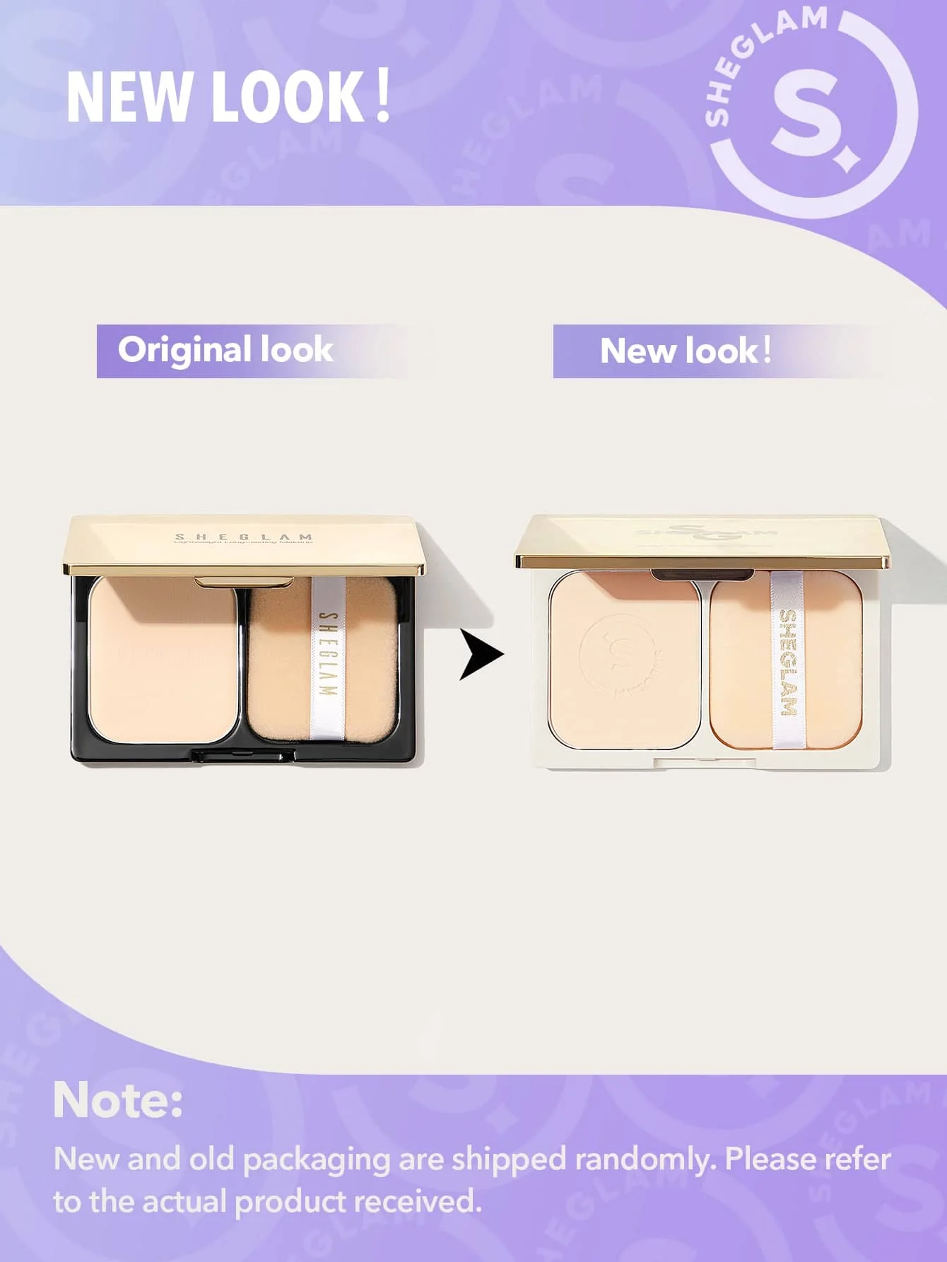 پنکک مات شیگلم کاملا مات و کنترل کننده چربی با پکیج جدید رنگ nude pink