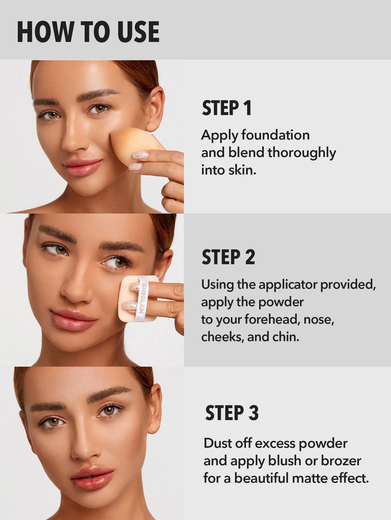 پنکک مات شیگلم کاملا مات و کنترل کننده چربی با پکیج جدید رنگ nude pink