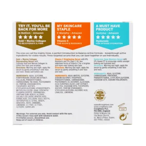 پک 3عددی سرم بالانس حاوی ویتامین سی هیالورونیک و کلاژن