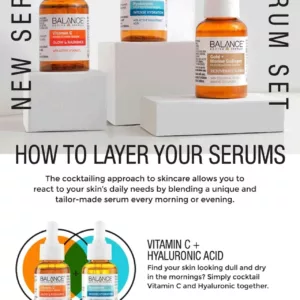 پک 3عددی سرم بالانس حاوی ویتامین سی هیالورونیک و کلاژن