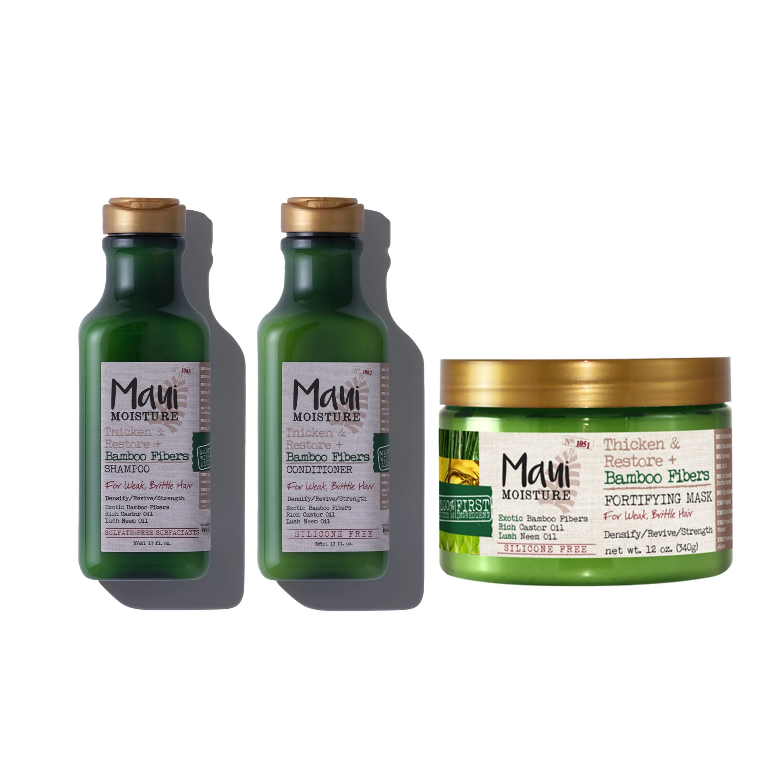 پک محصولات بامبو مائویی (شامپو، نرم کننده و ماسک مو)