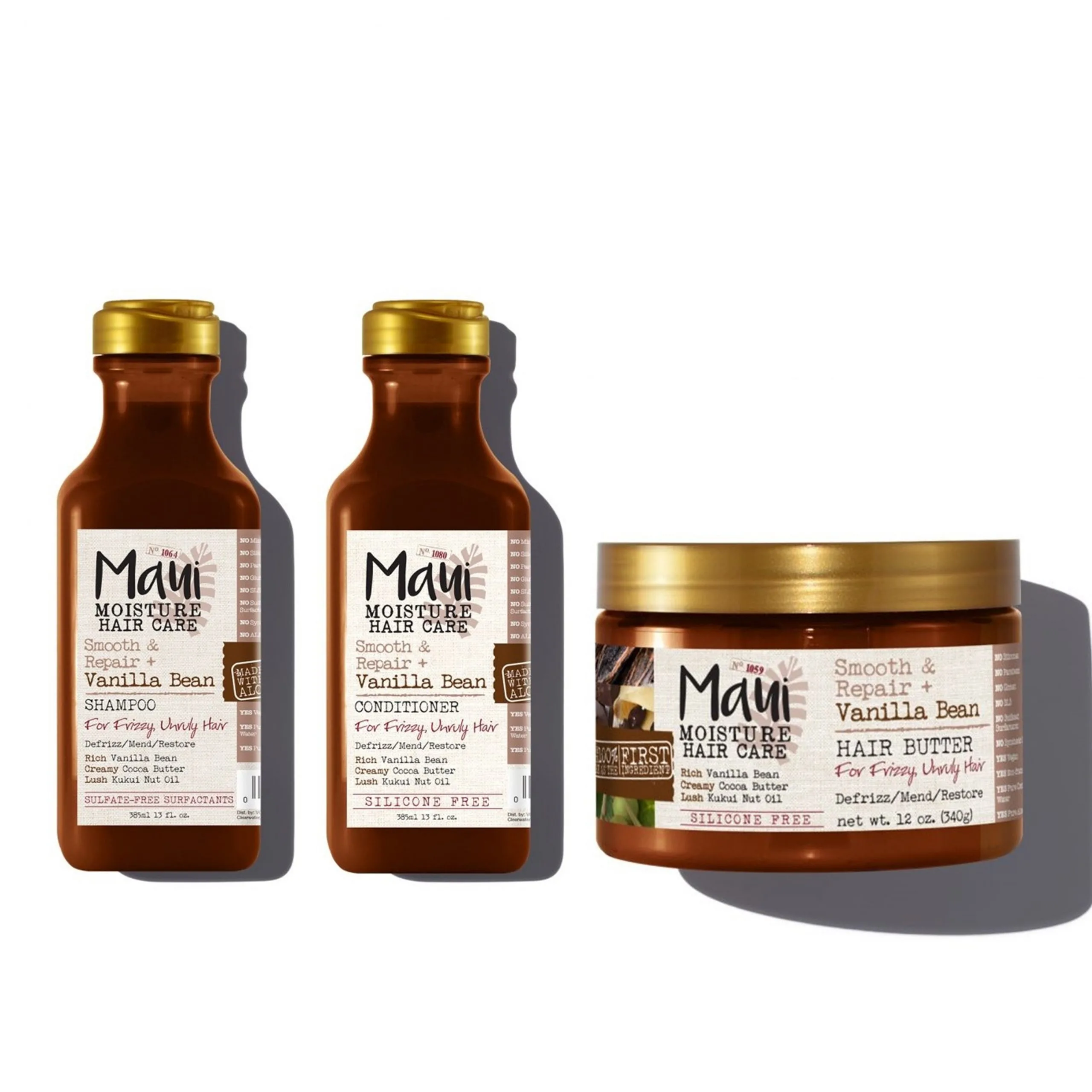 پک محصولات دانه وانیل مائویی (شامپو، نرم کننده و کره مو) پک محصولات دانه وانیل مائویی (شامپو، نرم کننده و کره مو)