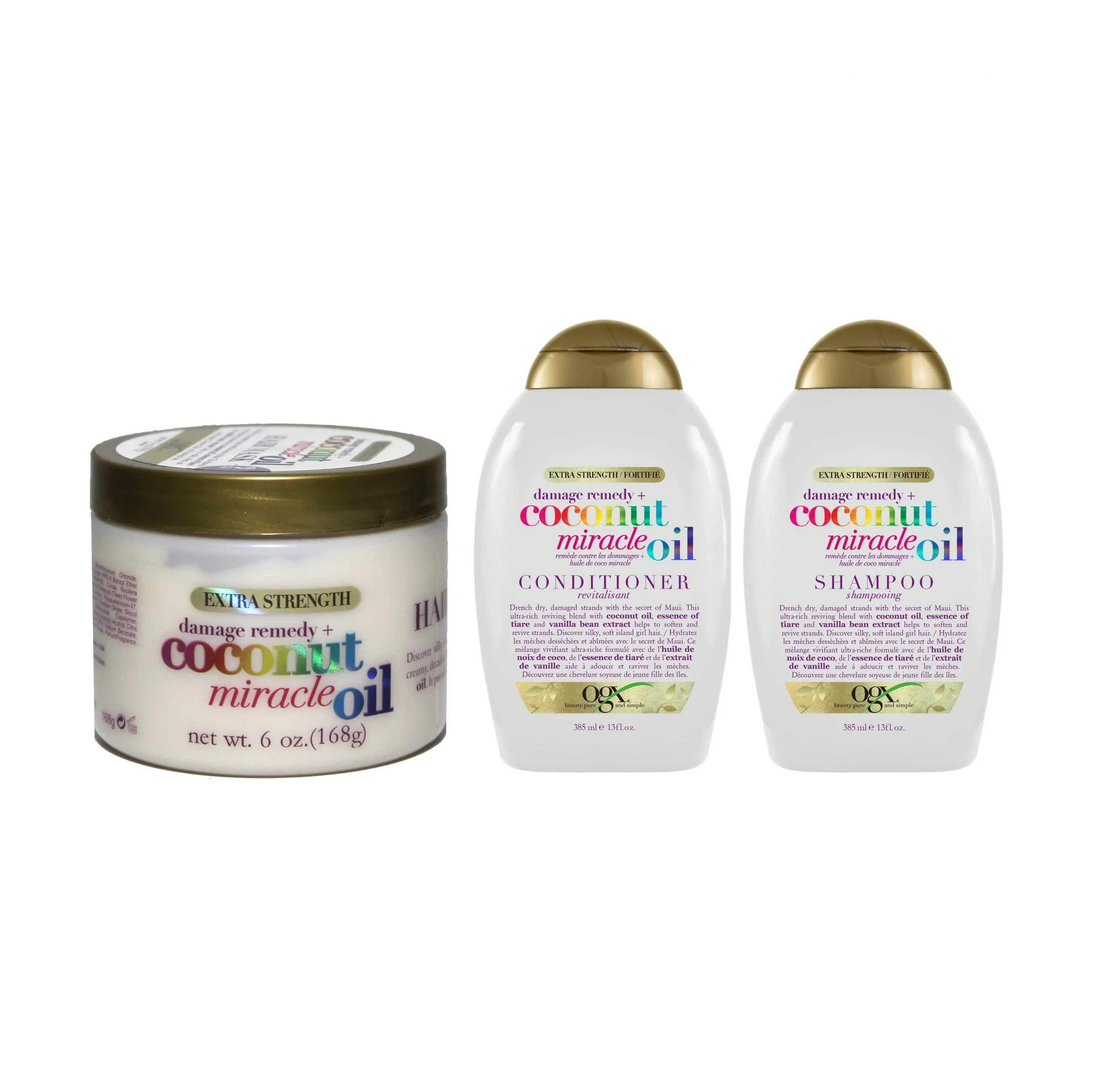 پک محصولات روغن میراکل او جی ایکس (شامپو، نرم کننده و کرم مو) پک محصولات روغن میراکل او جی ایکس (شامپو، نرم کننده و کرم مو)