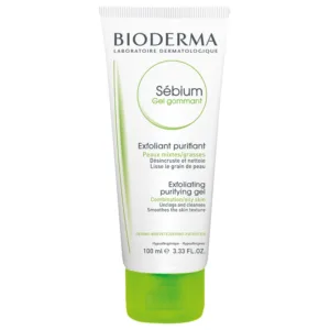 ژل اسکراب لایه بردار بایودرما ژل گمانت مناسب پوست مختلط و چرب sebium gel gommant bioderma