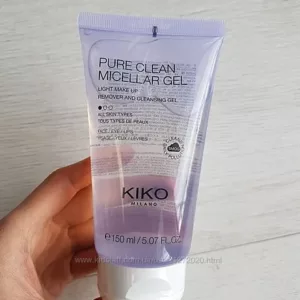 ژل میسلار کیکو مدل pure clean ؛ پاک کننده قوی آرایش مناسب چشم صورت و لب