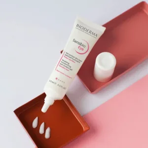 ژل کرم دور چشم بایودرما سنسبیو آی آبرسان کاهش خطوی ضد پف پوست حساس bioderma sensibio eye