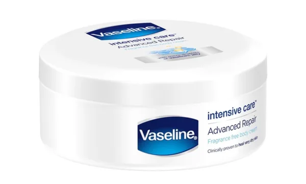 کرم بدن ترمیم کننده وازلین تغذیه کننده عمیق پوست advance repair body cream