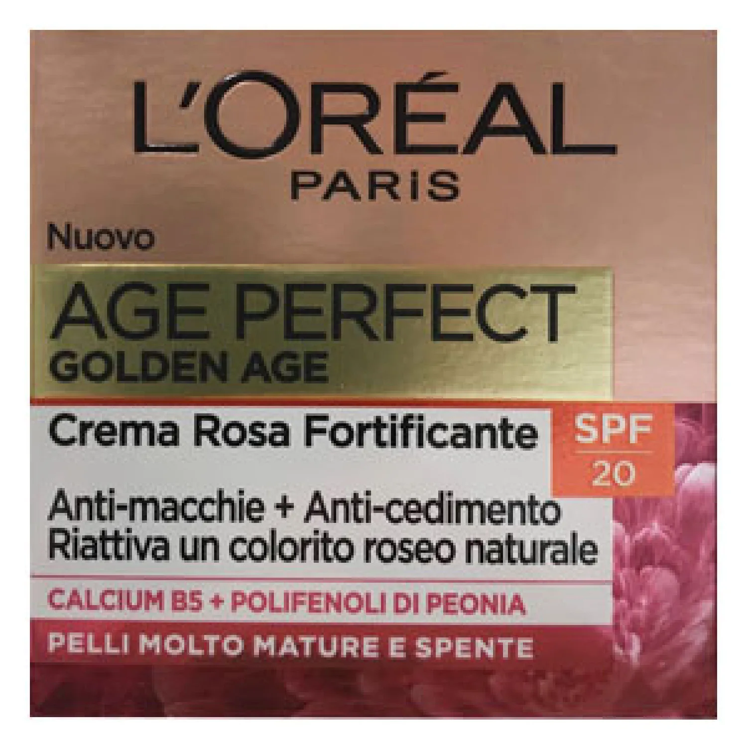 کرم روز شاداب کننده و تقویت کننده لورآل(لوریل) +60 حاوی spf20 age perfect golden age