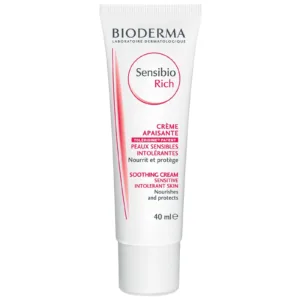 کرم سنسبیو ریچ بایودرما مرطوب کننده تسکین دهنده پوست خشک و خیلی خشک و حساس bioderma sensibio rich