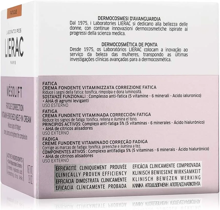 کرم مزولیفت لیراک | ضد پیری، آبرسان جوانسازی عمقی ضد تیرگی ترمیم رنگ پوست و پایه عالی آرایش